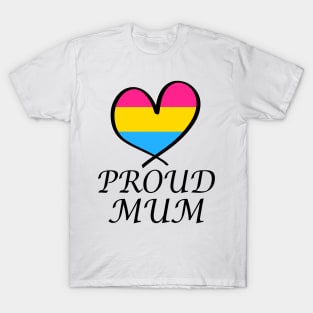 Proud Mum LGBT Gay Pride Month Pansexual Flag T-Shirt